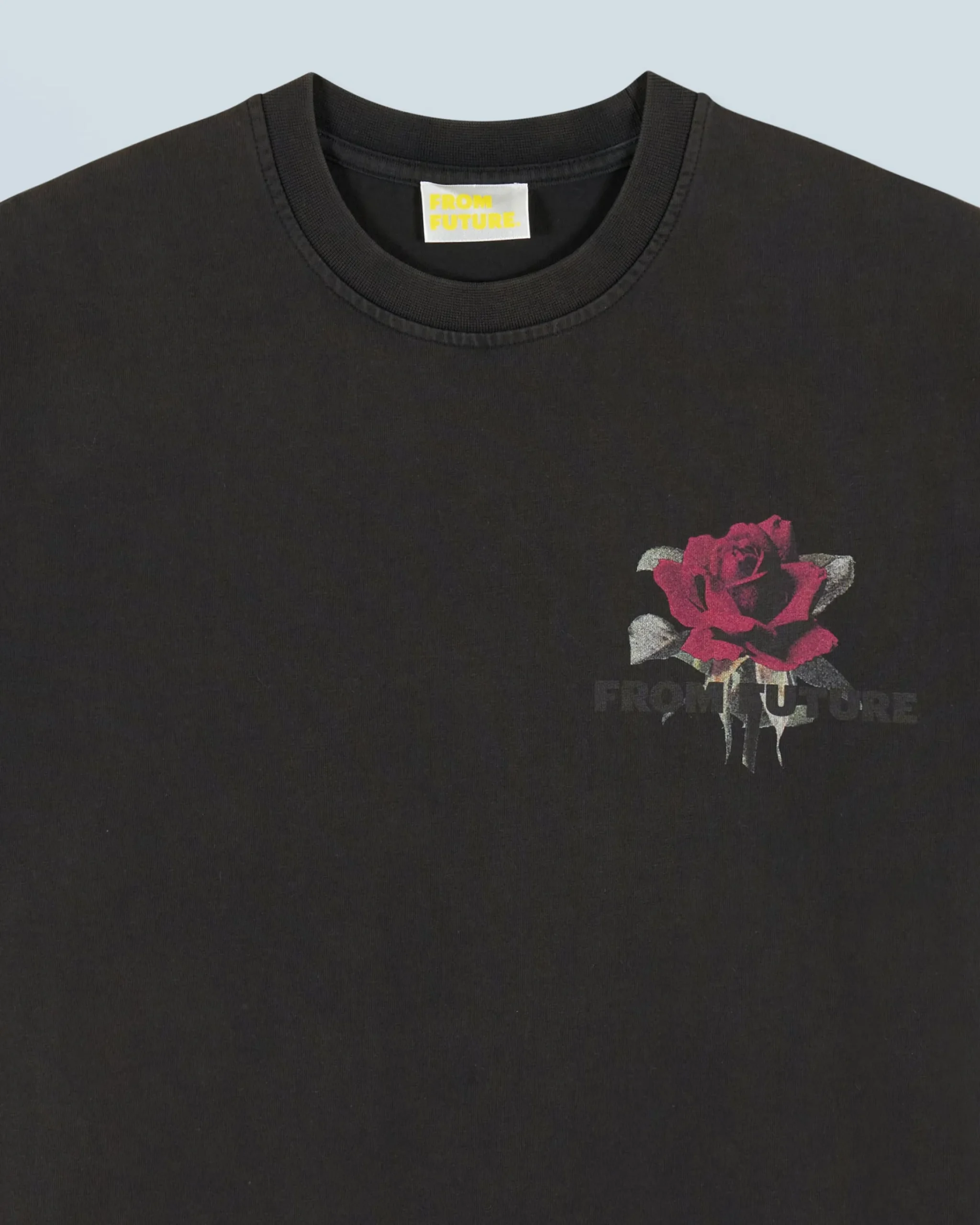 FROM FUTURE T-shirt Scollo tondo Maniche corte Rose Nerolavato Hot