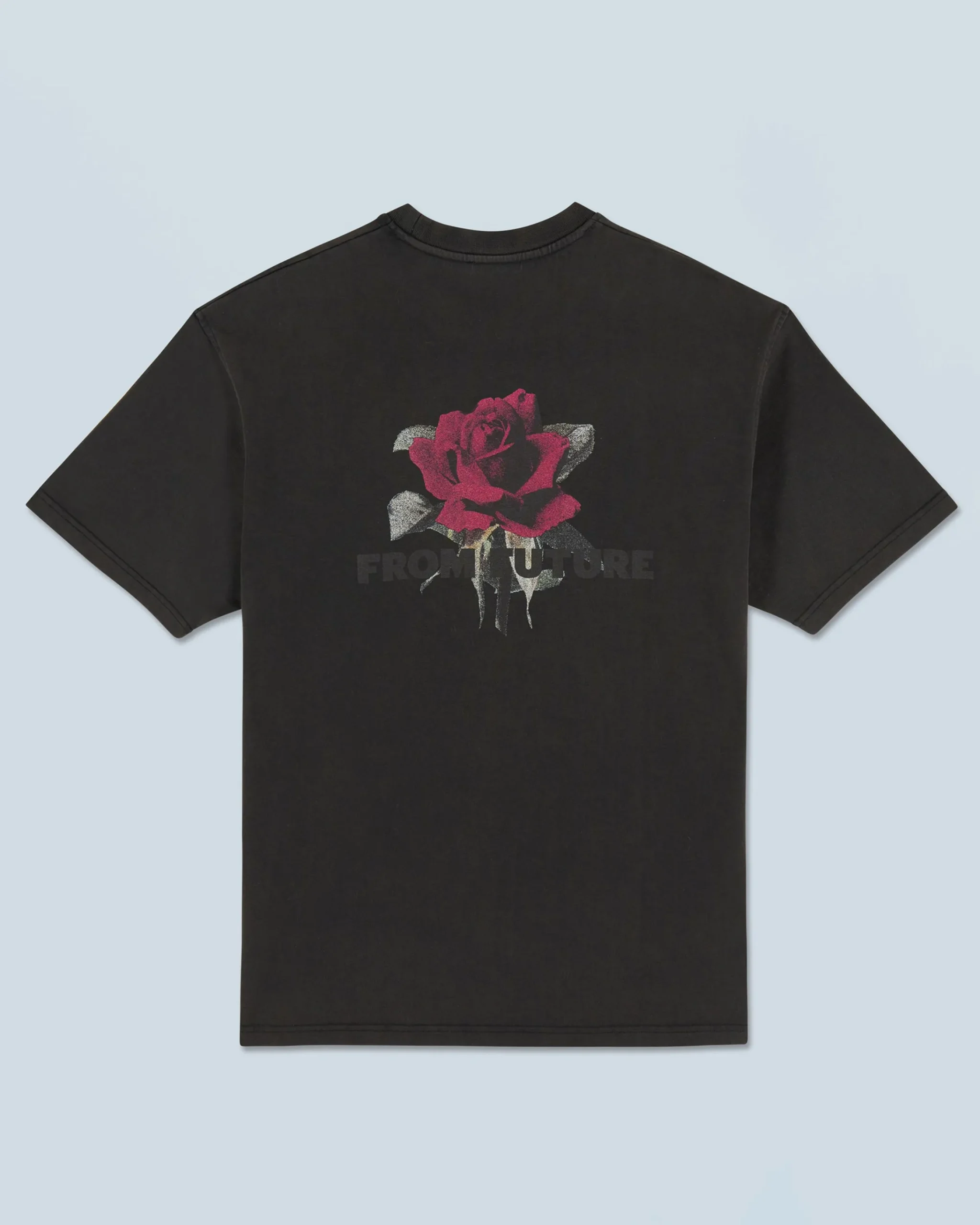 FROM FUTURE T-shirt Scollo tondo Maniche corte Rose Nerolavato Hot