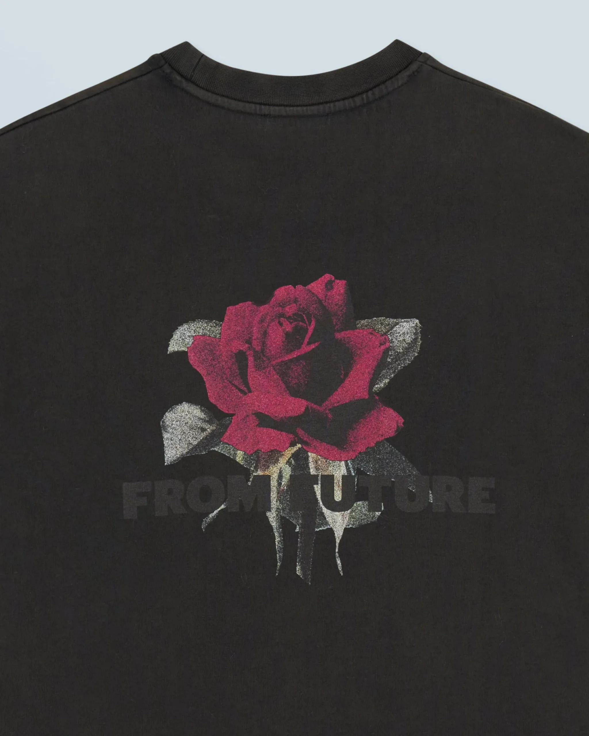 FROM FUTURE T-shirt Scollo tondo Maniche corte Rose Nerolavato Hot