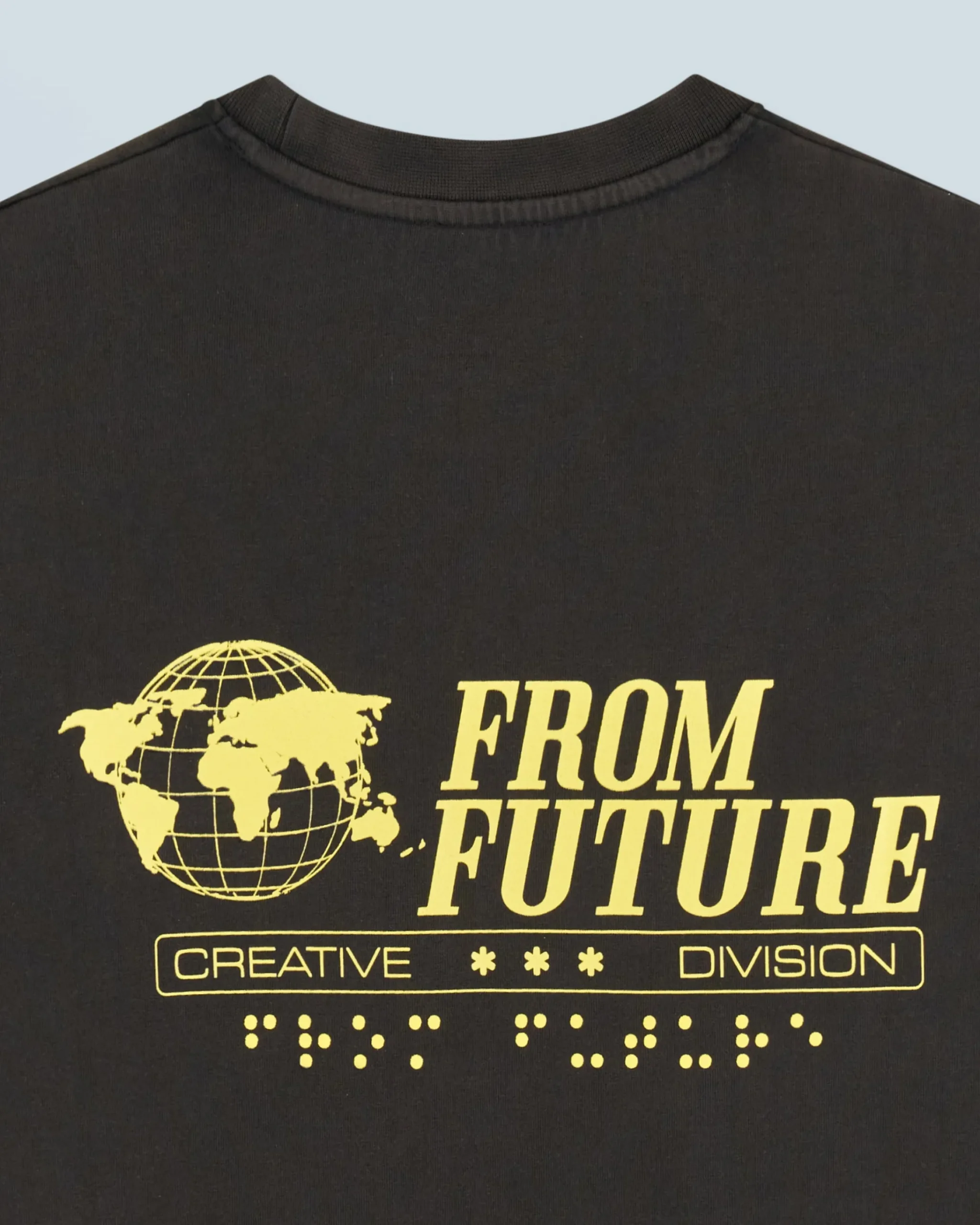 FROM FUTURE T-shirt Scollo tondo Maniche corte Ups Nerolavato Outlet