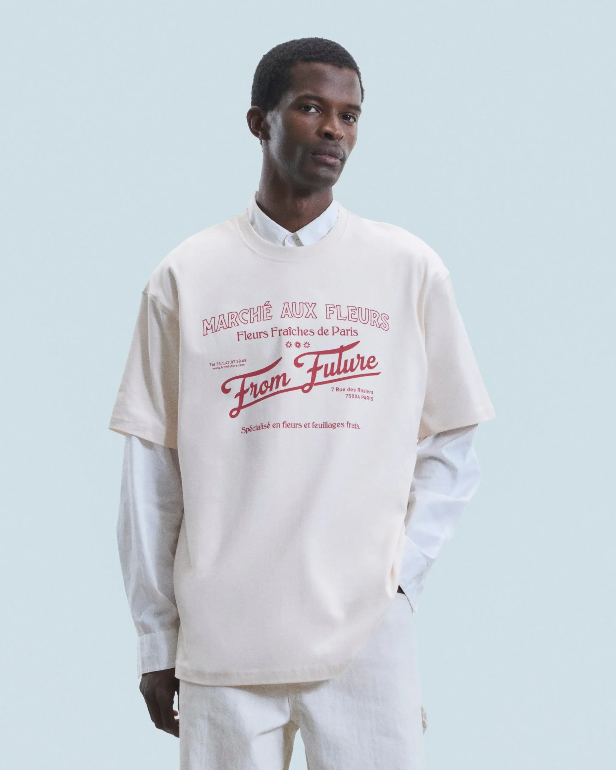 FROM FUTURE T-Shirt Scollo tondo Mercato dei fiori Sabbiadeldeserto Shop