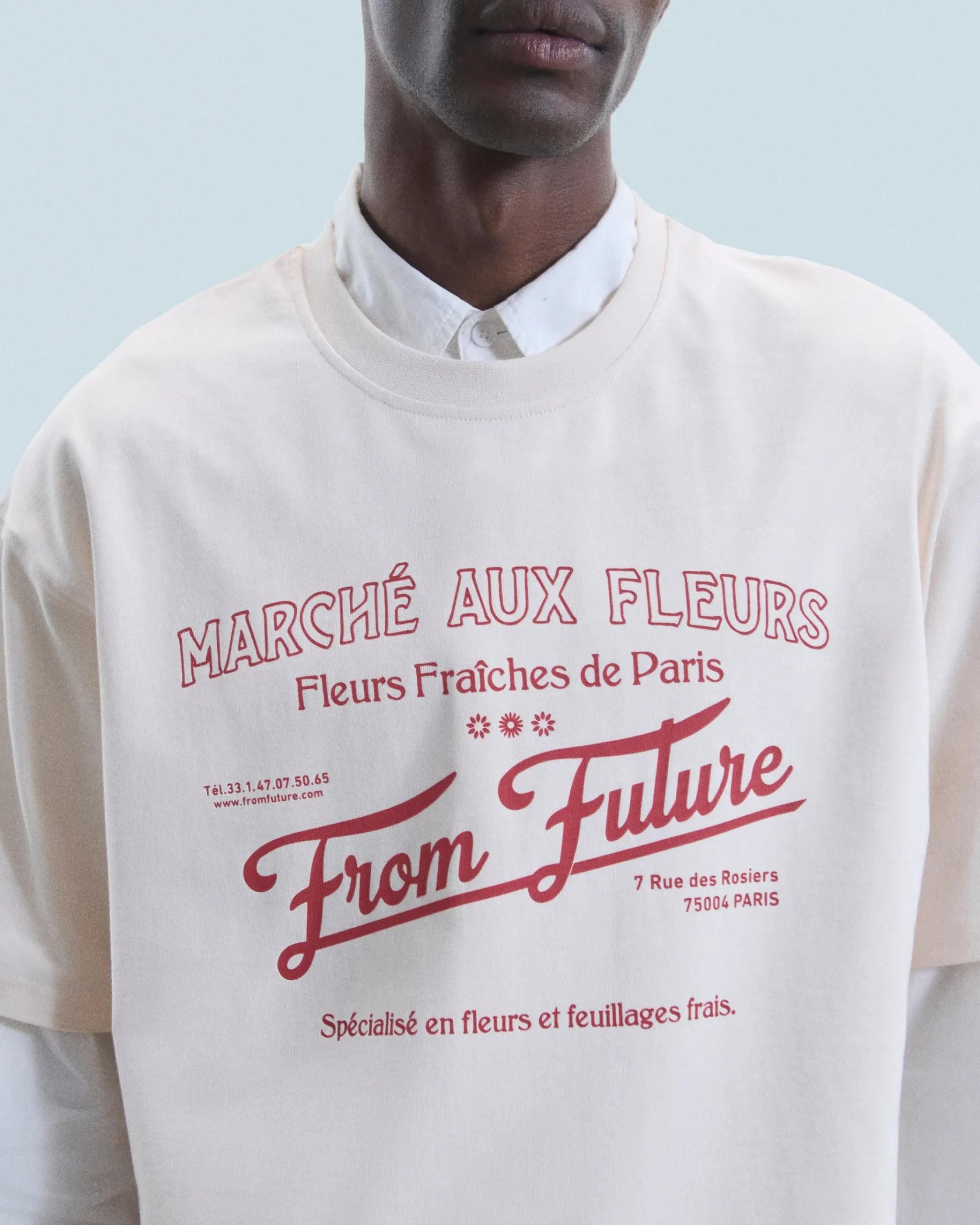 FROM FUTURE T-Shirt Scollo tondo Mercato dei fiori Sabbiadeldeserto Shop