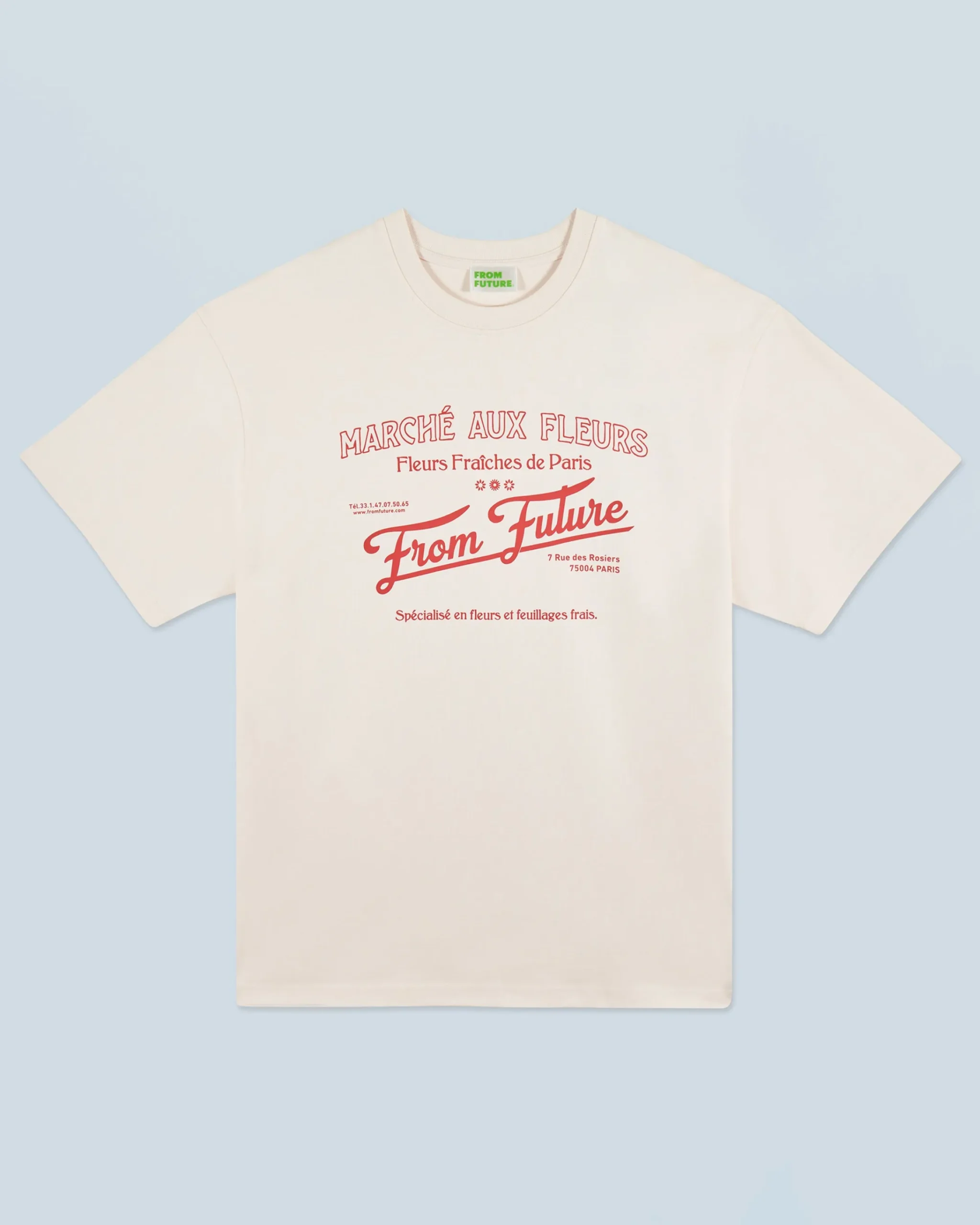 FROM FUTURE T-Shirt Scollo tondo Mercato dei fiori Sabbiadeldeserto Shop