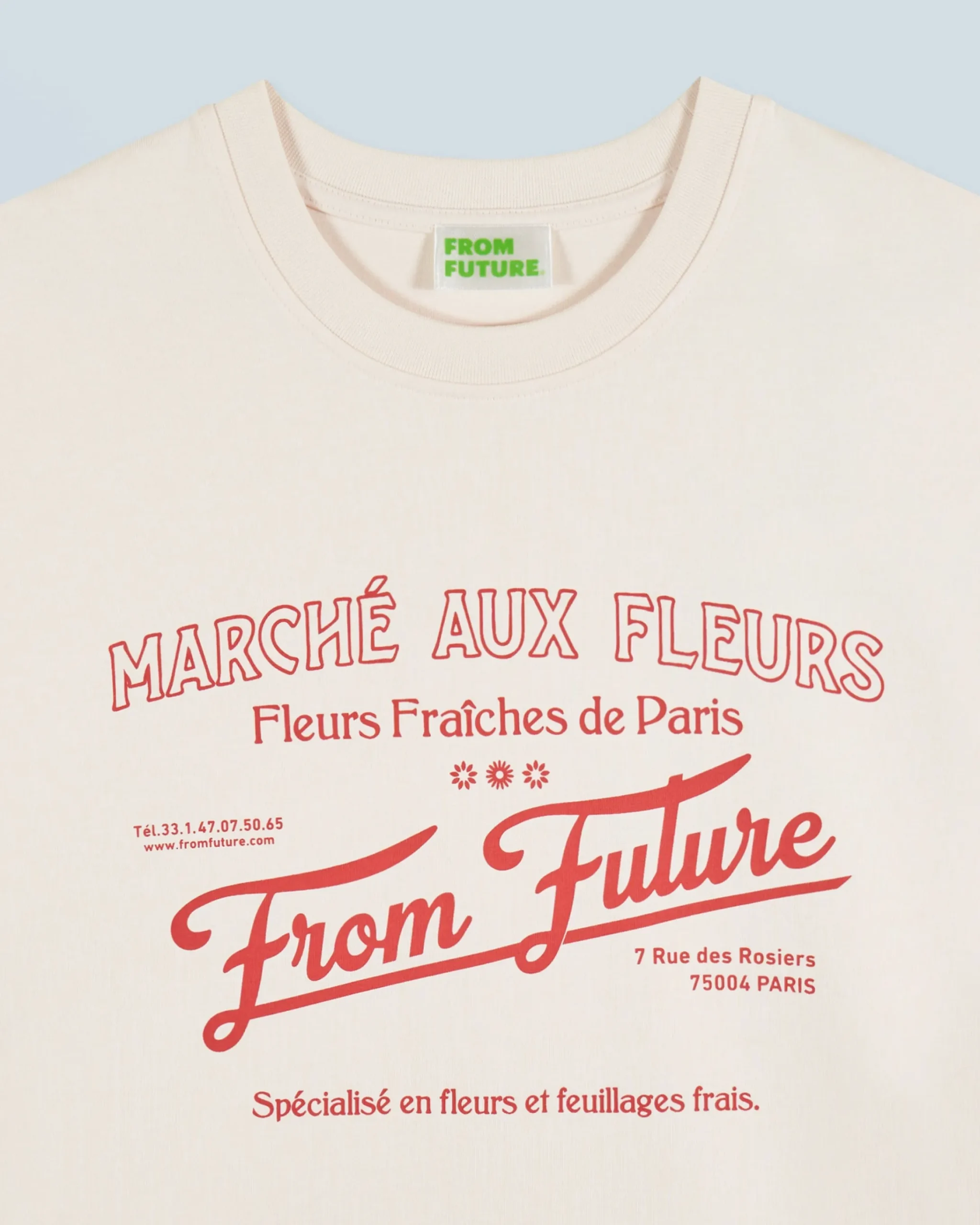 FROM FUTURE T-Shirt Scollo tondo Mercato dei fiori Sabbiadeldeserto Shop