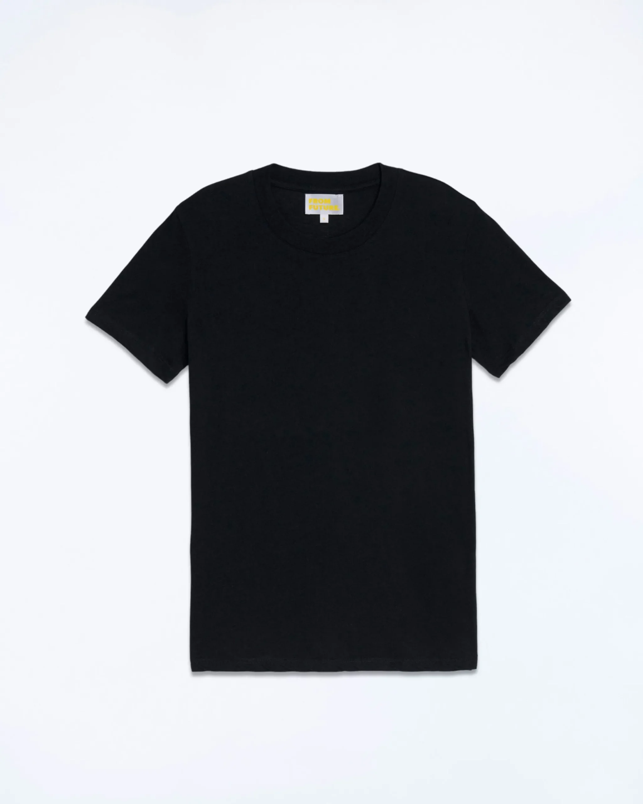FROM FUTURE T-Shirt Scollo tondo Supima Nero Flash Sale