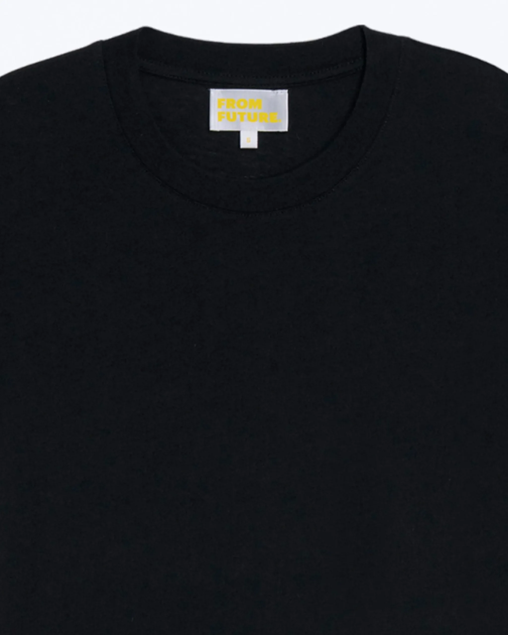 FROM FUTURE T-Shirt Scollo tondo Supima Nero Flash Sale