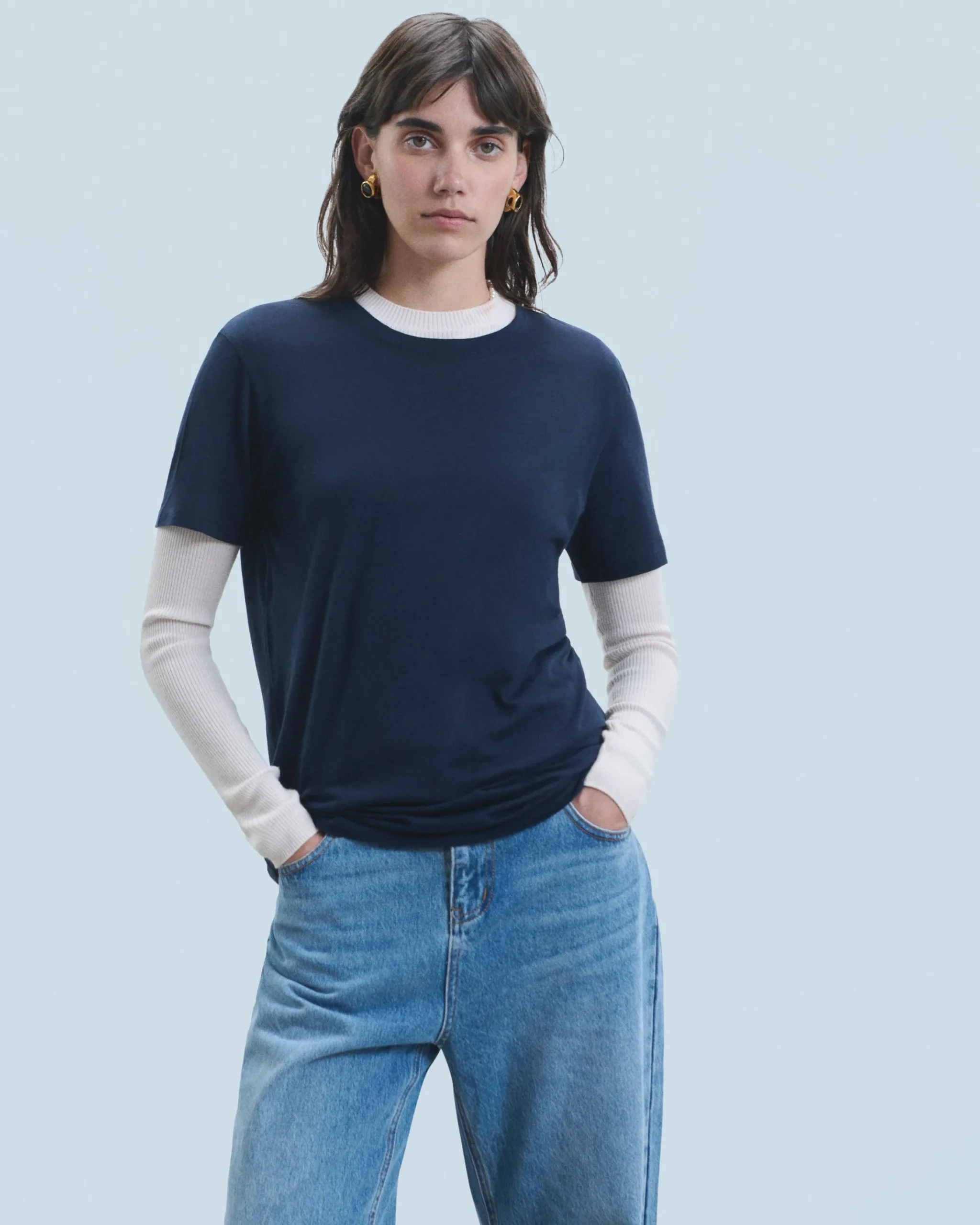 FROM FUTURE T-Shirt Scollo tondo Supima Bianco Best