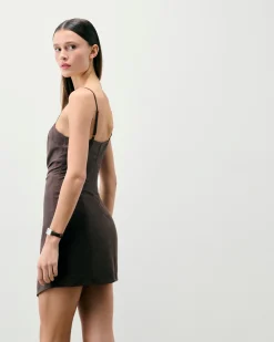 FROM FUTURE Vestito Corto con Spallina Rivka Cioccolato Store