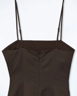 FROM FUTURE Vestito Corto con Spallina Rivka Cioccolato Store
