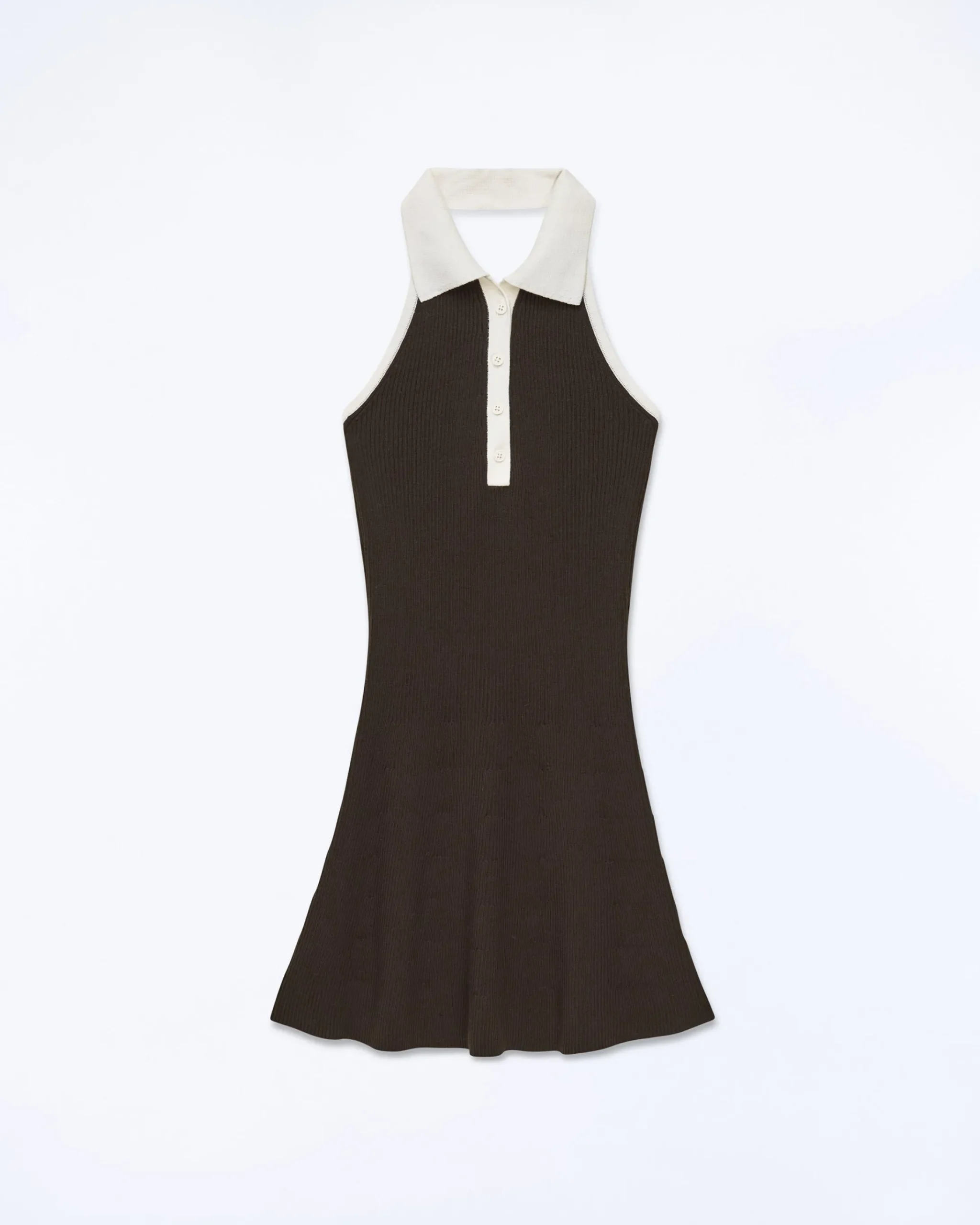 FROM FUTURE Vestito Corto Spallina Cioccolato Sale