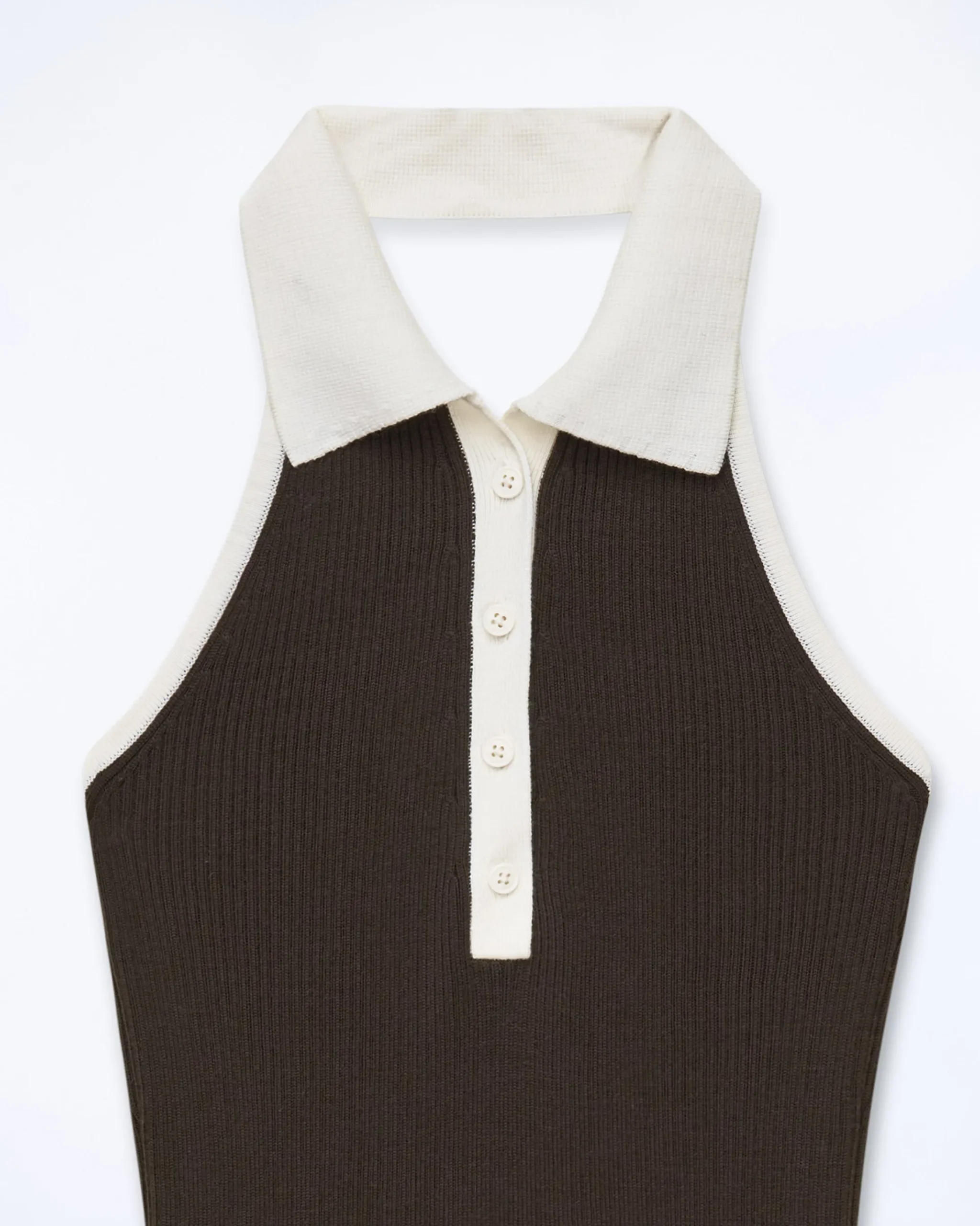 FROM FUTURE Vestito Corto Spallina Cioccolato Sale