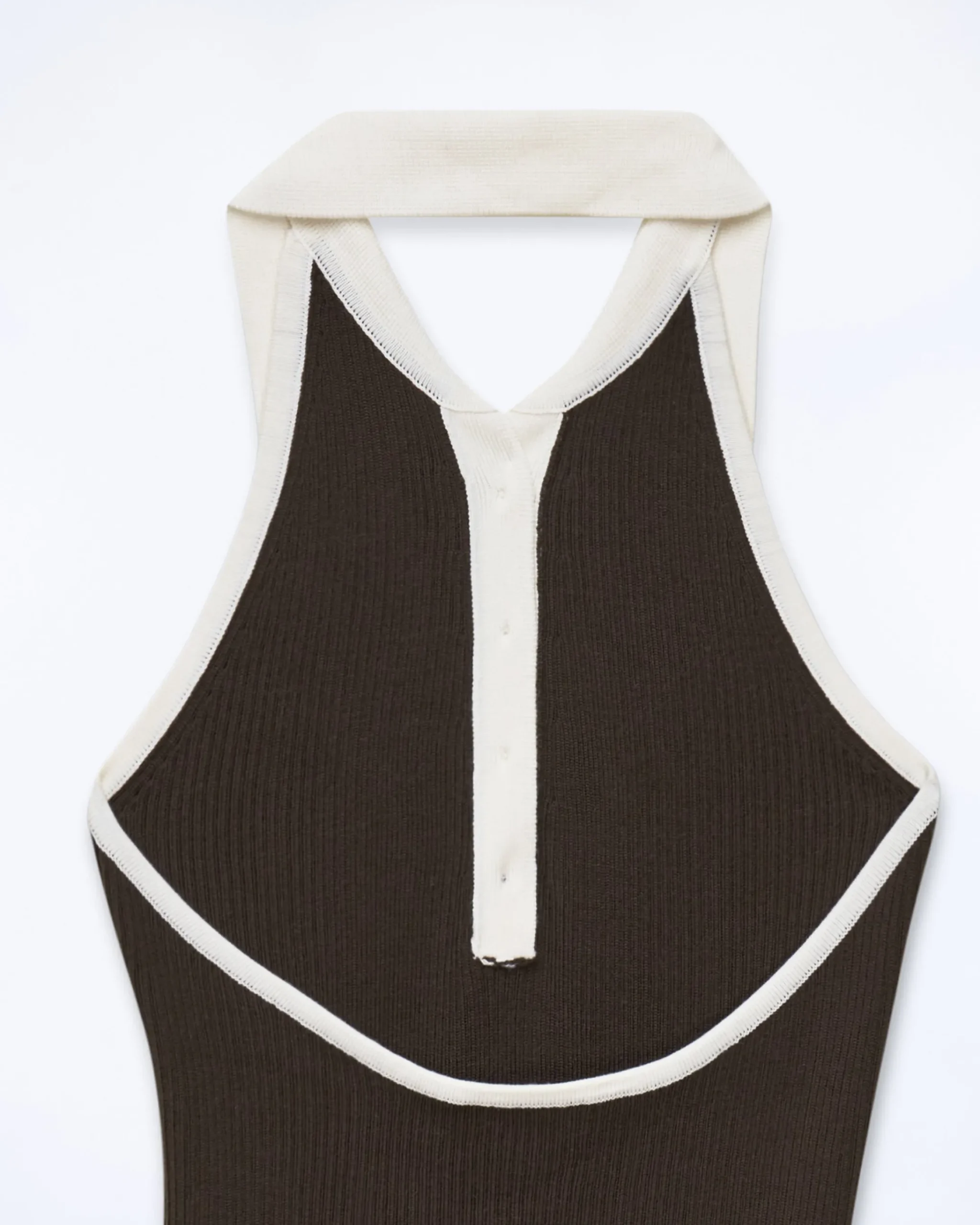 FROM FUTURE Vestito Corto Spallina Cioccolato Sale