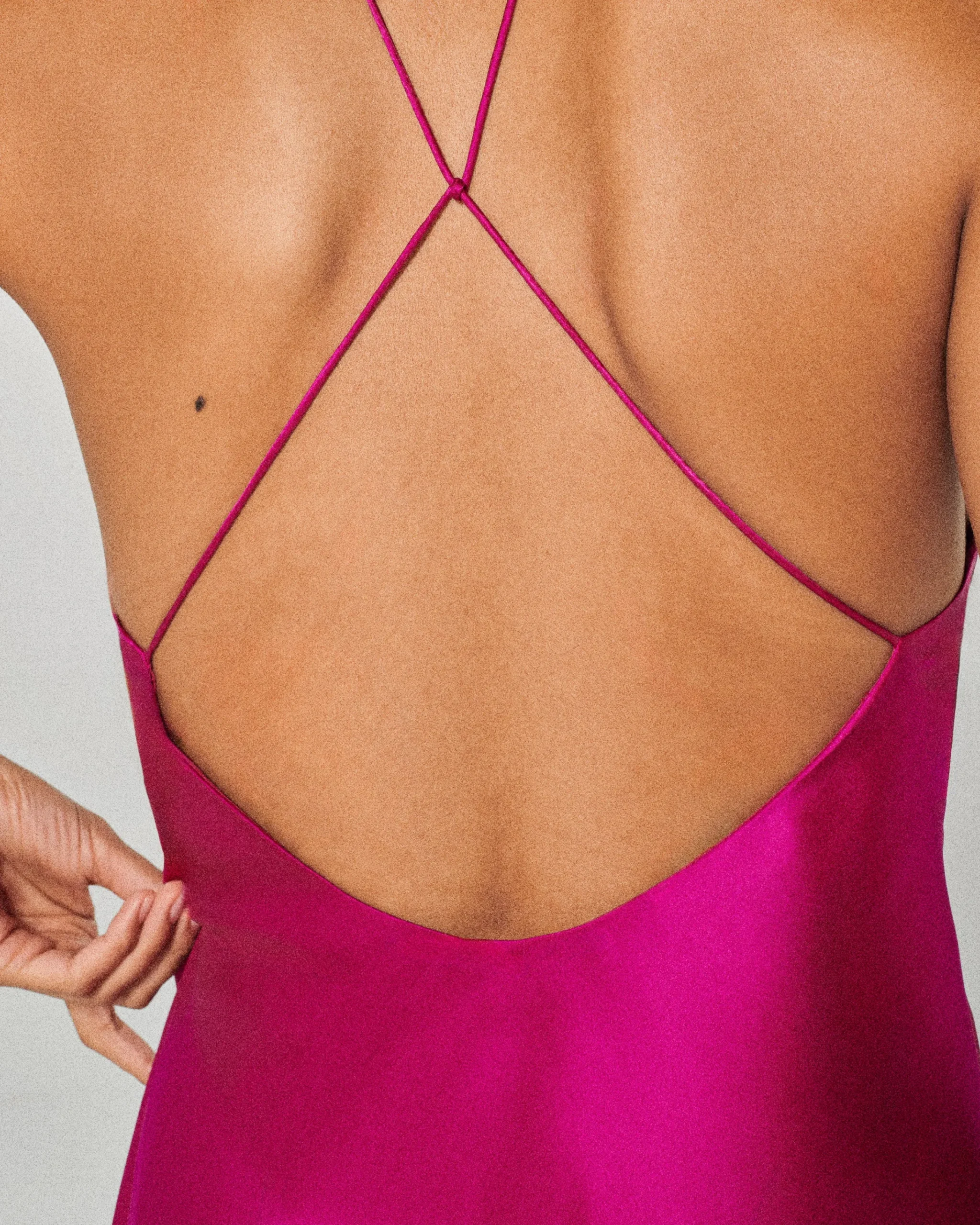 FROM FUTURE Vestito Corto Spallina Selena RaspberryPink Shop