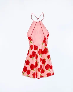 FROM FUTURE Vestito Corto Spallina Selena HotRoses Clearance