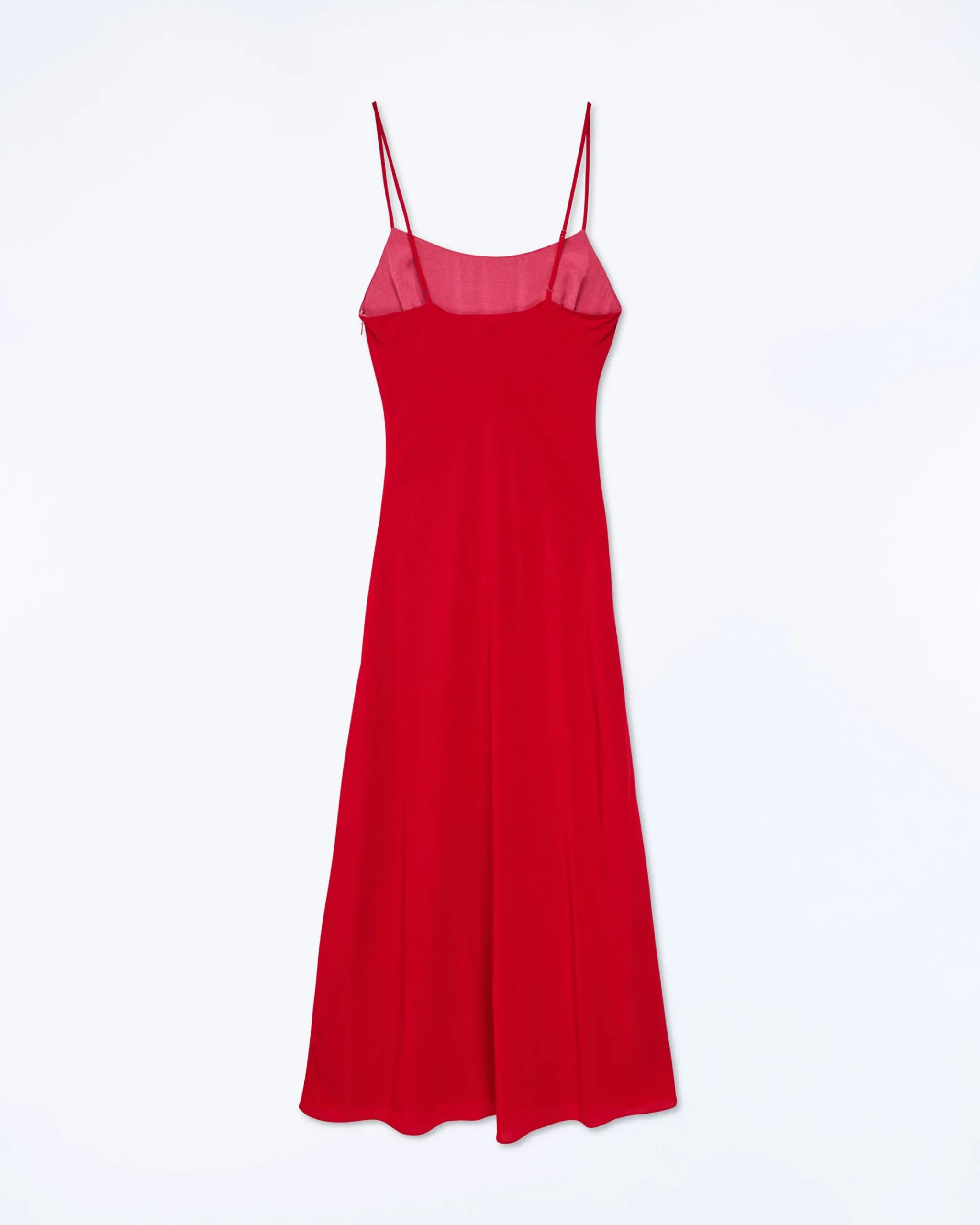 FROM FUTURE Vestito Lungo con Spallina Ilona Rosso Hot