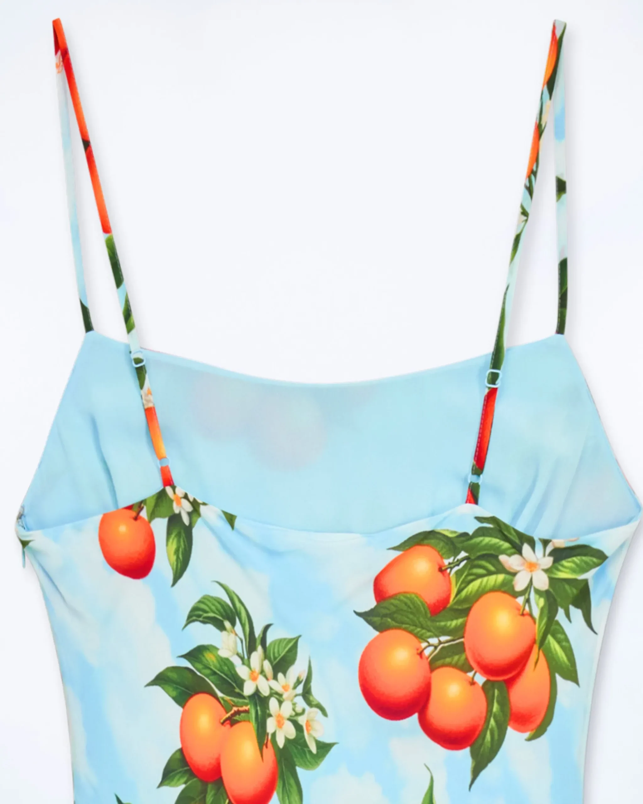 FROM FUTURE Vestito Lungo con Spallina Ilona Cieloarancione Cheap
