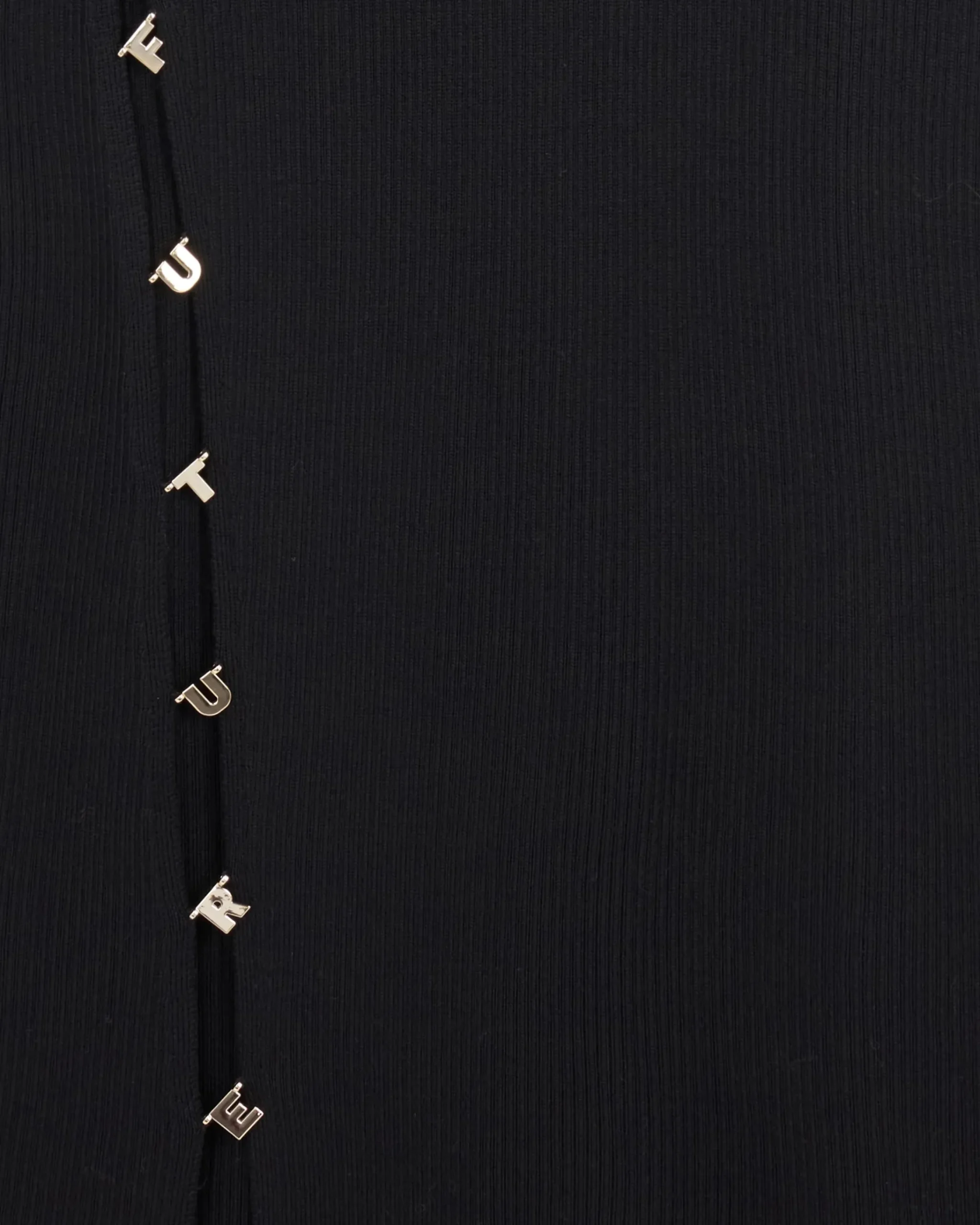 FROM FUTURE Vestito Lungo Maniche lunghe Nero Flash Sale