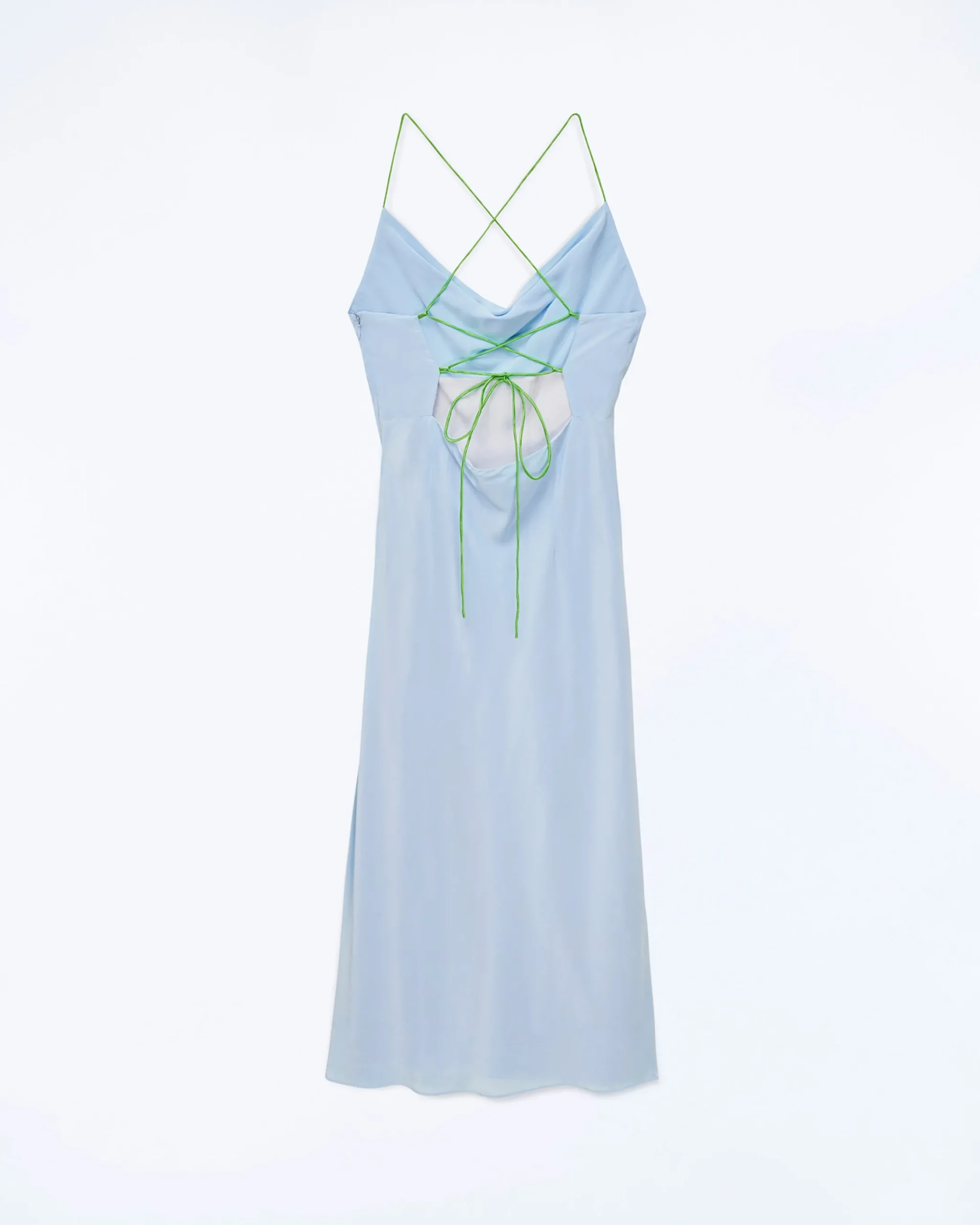FROM FUTURE Vestito Lungo Spallina Emmy BabyBlue Shop