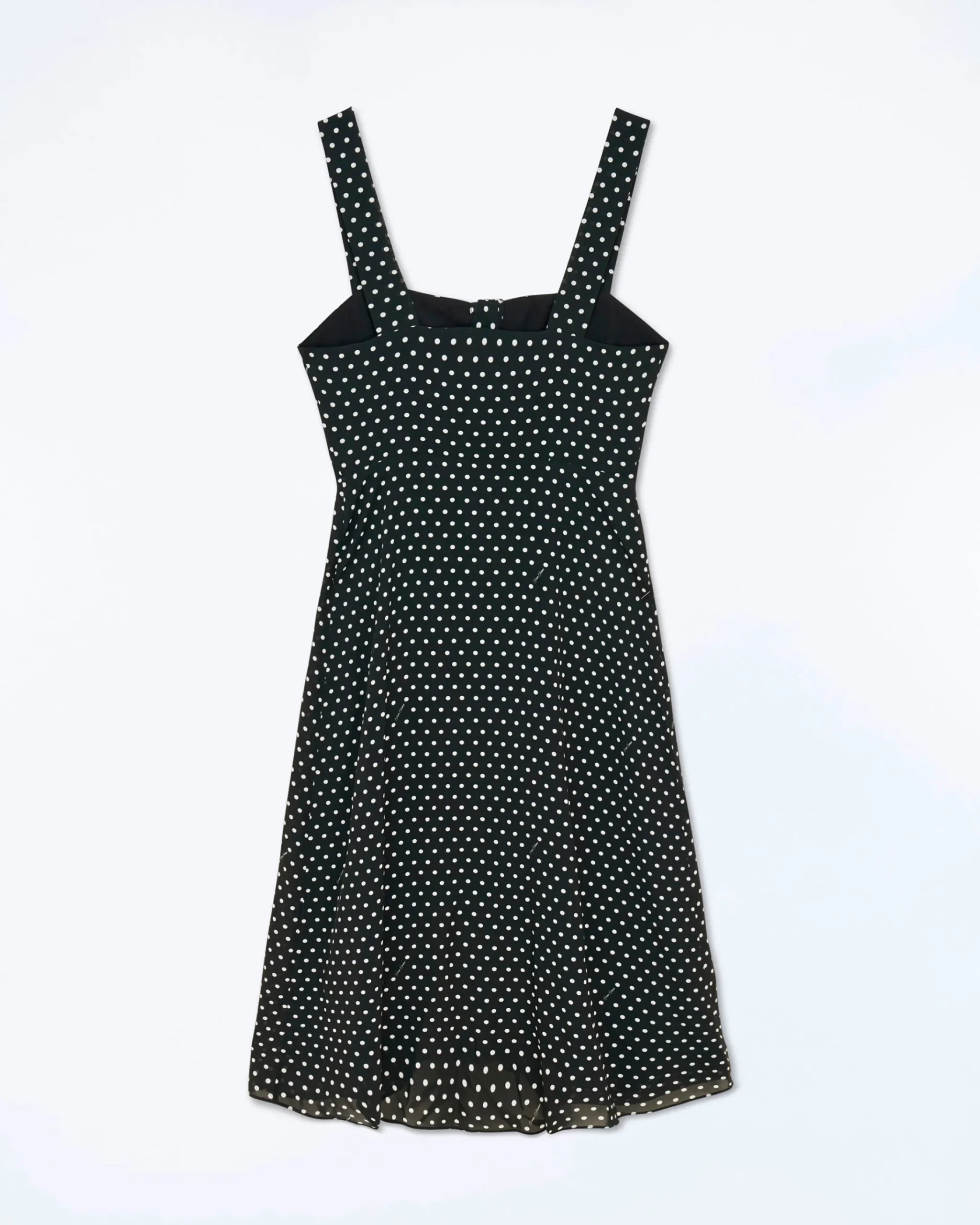 FROM FUTURE Vestito Lungo Spallina Leatitia Pisellonero Sale