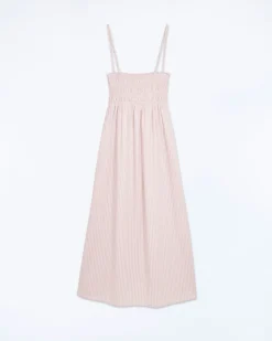 FROM FUTURE Vestito Lungo Spallina Mara Beigeastrisce Clearance