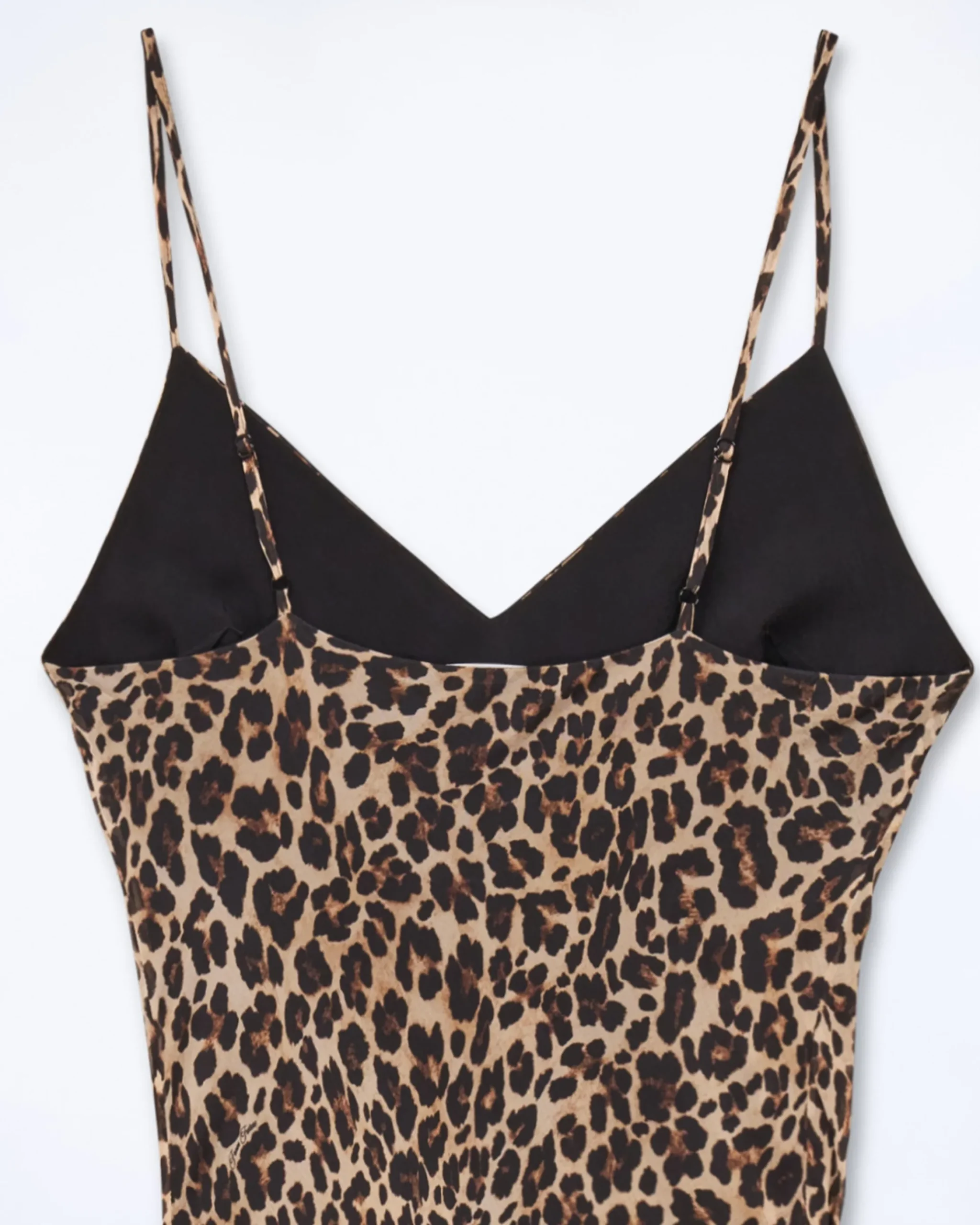 FROM FUTURE Vestito Lungo Spallina Mussolina WinterLeopard New
