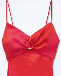 FROM FUTURE Vestito Lungo Spallina Salma UtopicPink Clearance