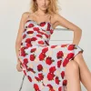 FROM FUTURE Vestito Lungo Spallina Vénus Jacquardverde Discount